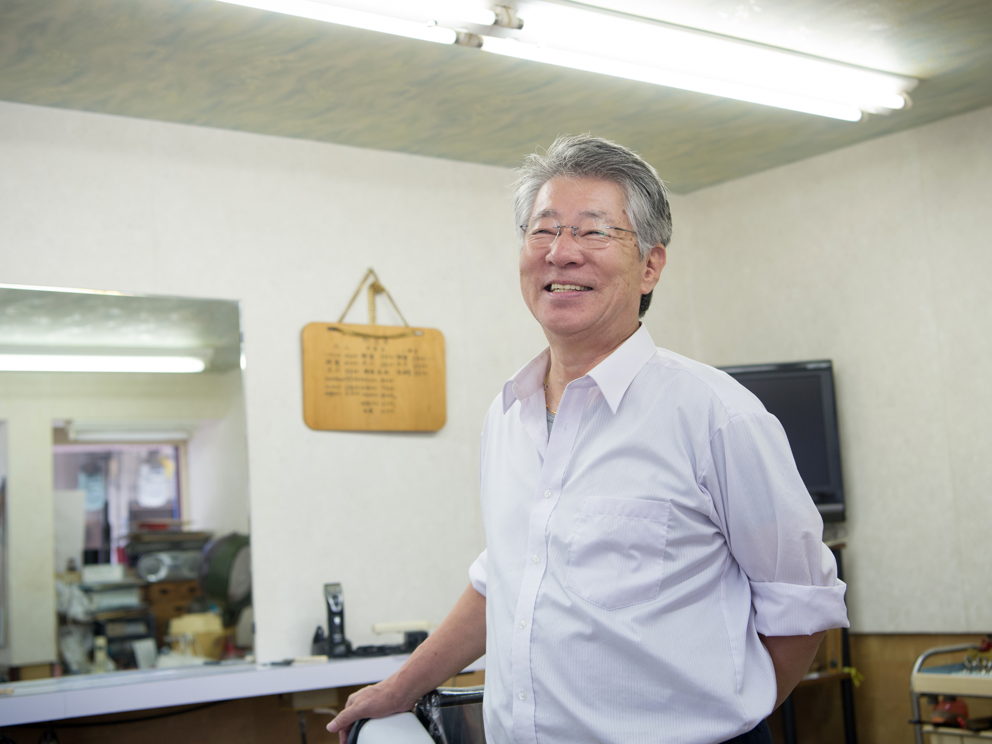 こだわりを反映する散髪屋  村田理容 村田さん