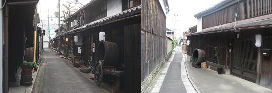 漆器町　黒江の町並み / Row of Houses on a street in Kuroe / 黑江街道 / 黑江街道
